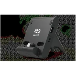 HORI Dual USB PlayStand (Switch 2), Weiteres Gaming Zubehör, Schwarz