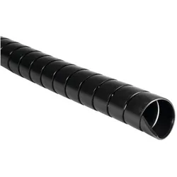 HellermannTyton, Kabelschutz + Kabelführung, Spiralschlauch schwarz 1 Meter SPF40 (Kabelspiralschlauch, 100 cm)