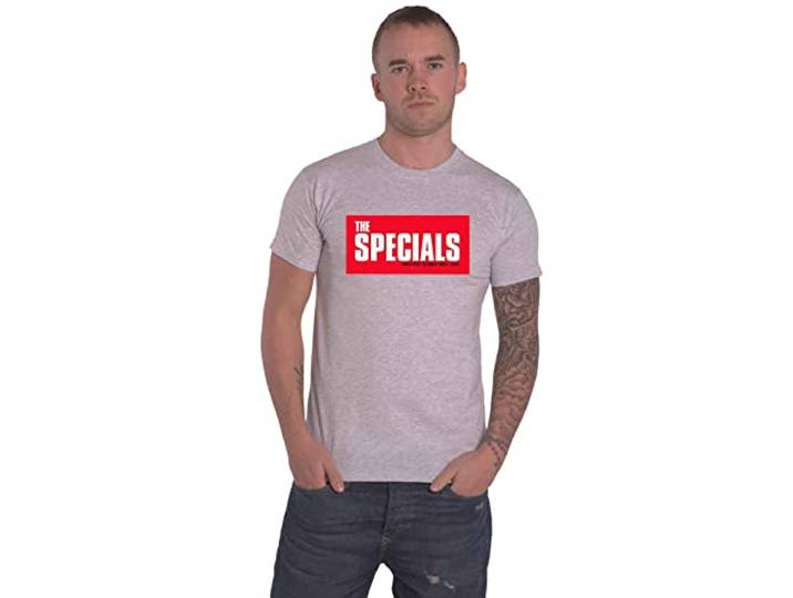 The Specials T Shirt Protest Songs Band Logo nieuw Officieel Mannen Grijs S