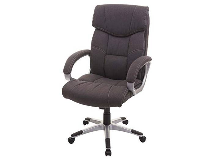 Mendler Bürostuhl HWC-A71, Stoff/Textil - dunkelgrau