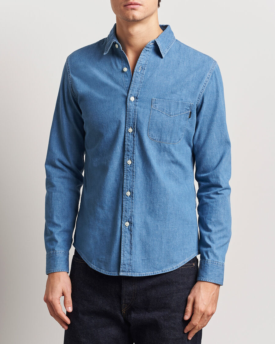 Dockers Original Slim Denim Shirt Draft men XXL Blå