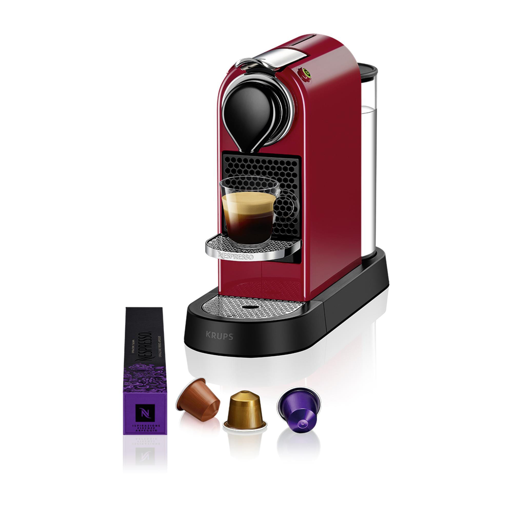 Kaffeemaschine Nespresso CitiZ von Krups Kirschrot XN7415