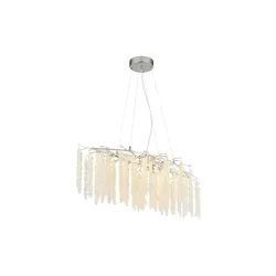 Globo Lighting Luster   , silber , Maße (cm): B: 40 H: 120