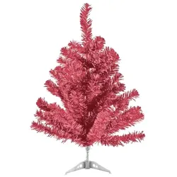 Lex Künstlicher Weihnachtsbaum inkl. Ständer Tannenbaum Christbaum pink 60cm : 60 cm