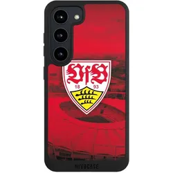 Nivocase Handyhülle für Samsung Galaxy S23 Hülle NIVOpure Case Schwarz Offizielles Lizenzprodukt Stadion (Samsung Galaxy S23), Smartphone Hülle, Schwarz
