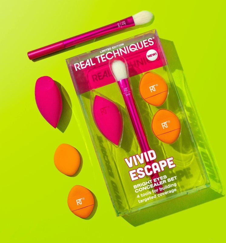Real Techniques Vivid Escape Bright Eyes Concealer Set kit de maquillage
