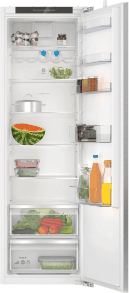 Frigorífico una puerta integrable - Balay 3FIE734S, Cíclico, 177.2 cm, 310 l, Control electrónico, Interruptor Super-refrigeración, Sin Panelar