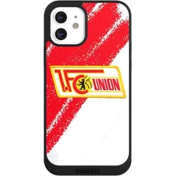 Nivocase Handyhülle für Apple iPhone 12 Hülle NIVOpure Case Schwarz 1. FC Union Berlin Logo Offizielles (Apple iPhone 12), Smartphone Hülle, Schwarz