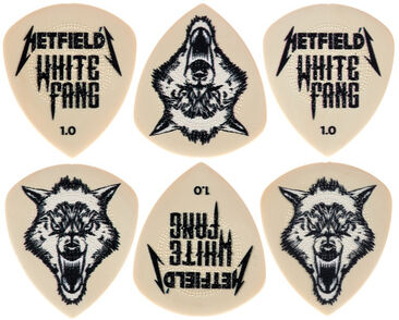 Dunlop Hetfield's WH Fang Cust. Flow Weiß