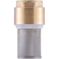 Barberi Fußventil mit integriertem Edelstahlfilter G 1/2'' IG