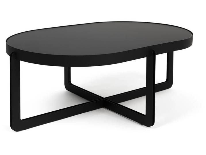 Couchtisch CENTRE OVAL Schwarz von Zuiver 102 x 68 cm