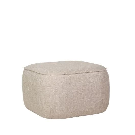 Hubsch Poef soft body polyester beige
