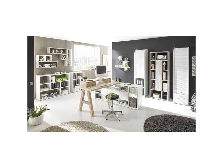 Schreibtisch-Ansatz I 140cm Braun/Eiche Sanremo Hell Dekor