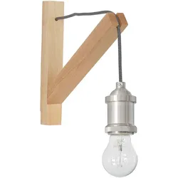 Wandlampe Retro Holzlampe Wandleuchte Schlafzimmerlampe Bettlampe Leseleuchte
