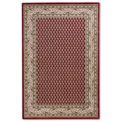Webteppich Palladio 67 x 140 cm Mischgewebe Rot Weinrot