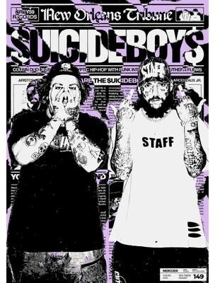 Inspire Select Suicideboys Vintage Canvas Poster Hip Hop Rap Album Wall Art Decor 2 16x24 In Unframed