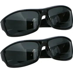 2er-Set Autofahrer Sonnenbrille - polarisiert & blendfrei - UVA- & UVB-Schutz - optimale Sicht bei jeder Fahrt - inkl. Aufbewahrungsbeutel