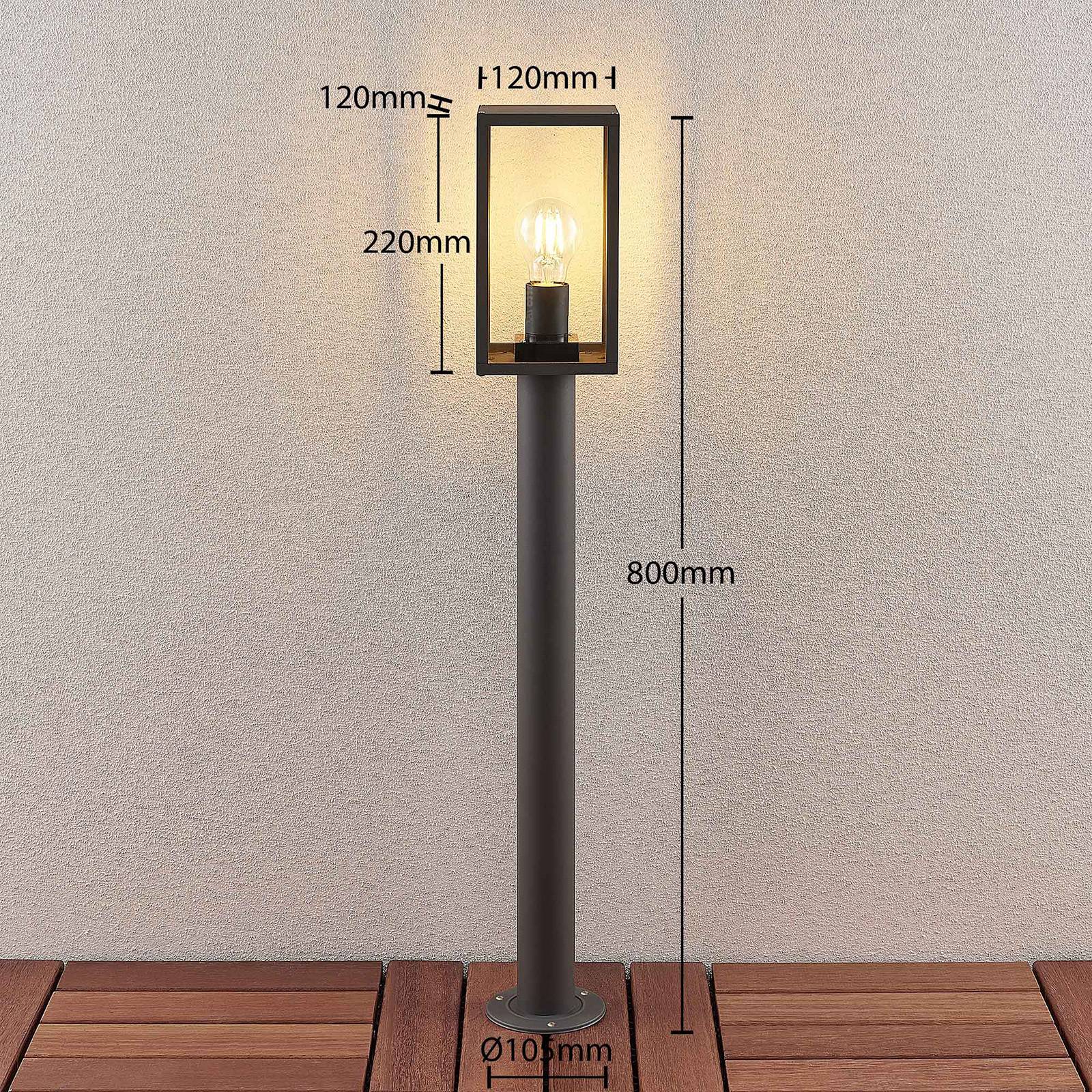 Pathway Light Filimon Lindby, dimmable, Black, Aluminium, Modern, Outdoor lights