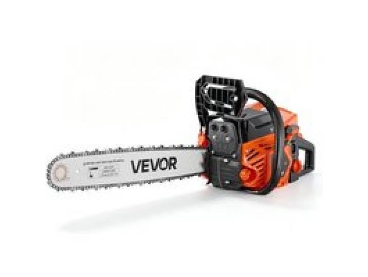 VEVOR Tronçonneuse Thermique 62 cm³ 2,7 kW Scie à Chaîne à Essence 2 Temps pour Coupe du Bois, Élagage, Défrichage, avec Guide-chaîne 508 mm, Starter Synchronisé à l'Accélérateur, Double Réservoir
