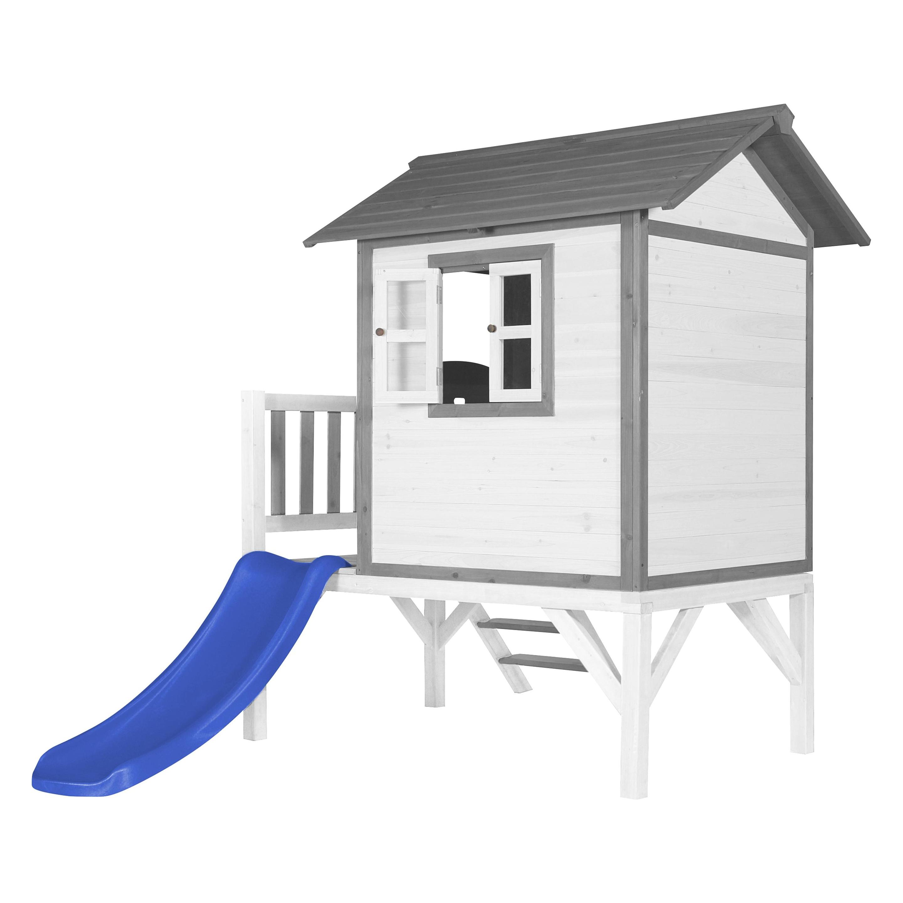 Axi Lodge XL Spielhaus Klassisch - Blaue Rutsche (B08W3JKF3K)