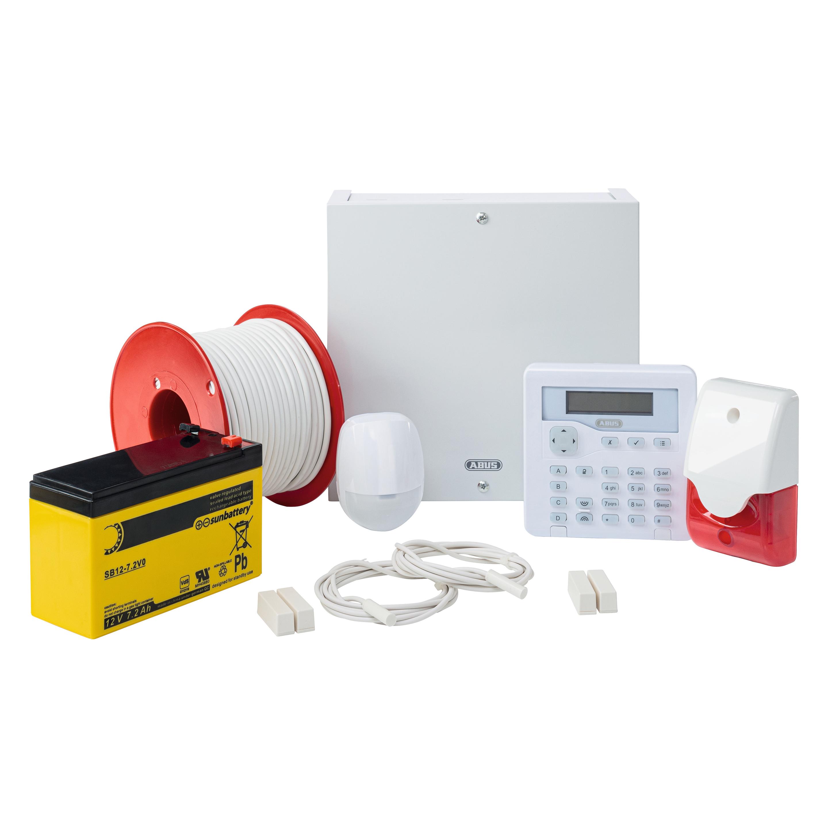 Abus AZAA10100 Terxon SX Alarmanlagen-Sets Alarmzonen 8x Drahtgebunden, 1x Sabotagezone (AZAA10100)