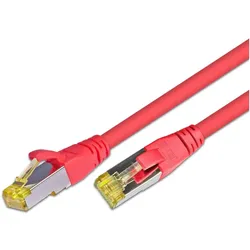 2x Wirewin Patchkabel: S/FTP, 5m, rot (S/FTP, CAT6a, 5 m), Netzwerkkabel