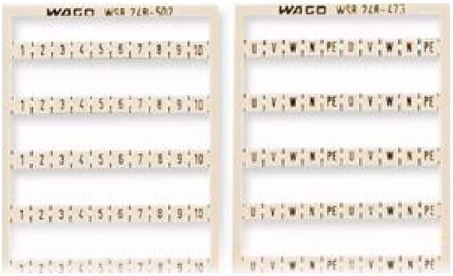 WAGO GmbH& Co. KG Carte d’identification WSB blanche non imprimée 248-501 (248-501)