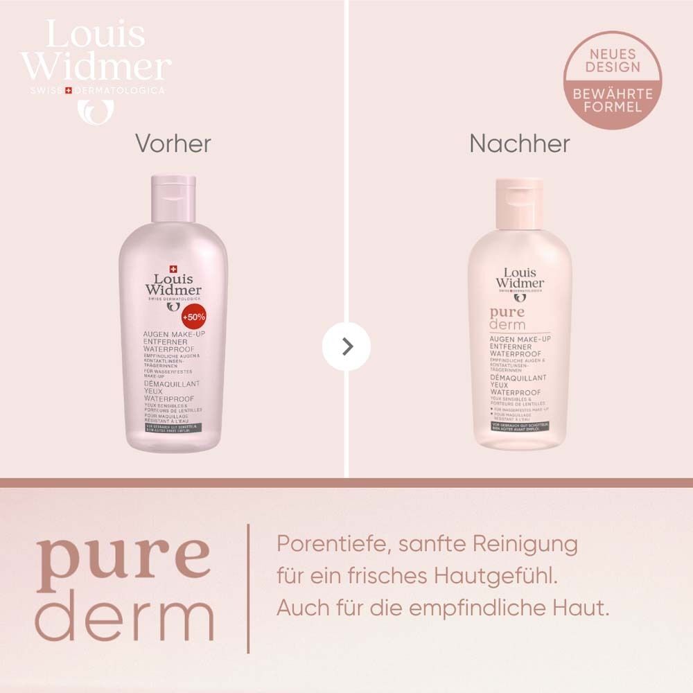 Louis Widmer Widmer purederm Augen Make-up-Entf.waterproof o.P. 100 ml Flüssigkeit