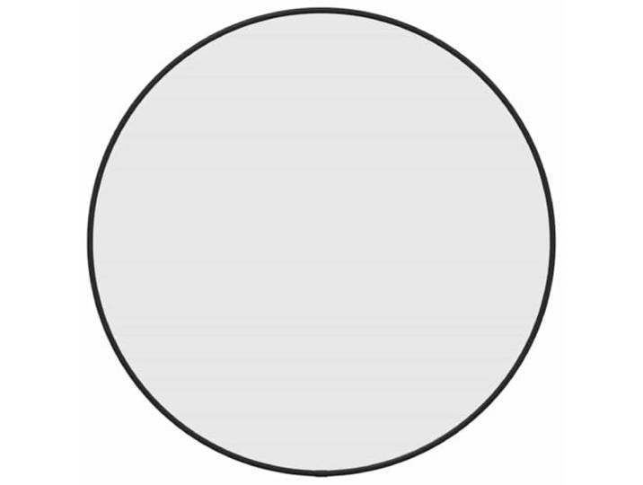 vidaXL Wandspiegel rond Ø50 cm zwart