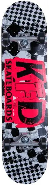 Complete Skateboard KFD Ransom (8" - White)  - White;Red;Black - Size: 8"