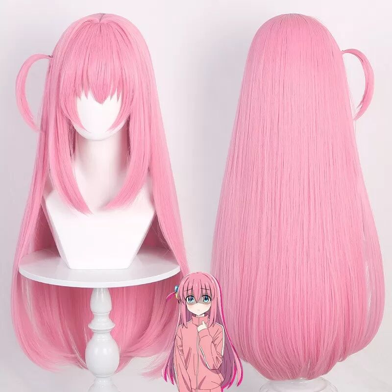 INF Pinke Cosplay Perücke: Hitzebeständiges Kunsthaar für Anime Rollenspiele & Partys