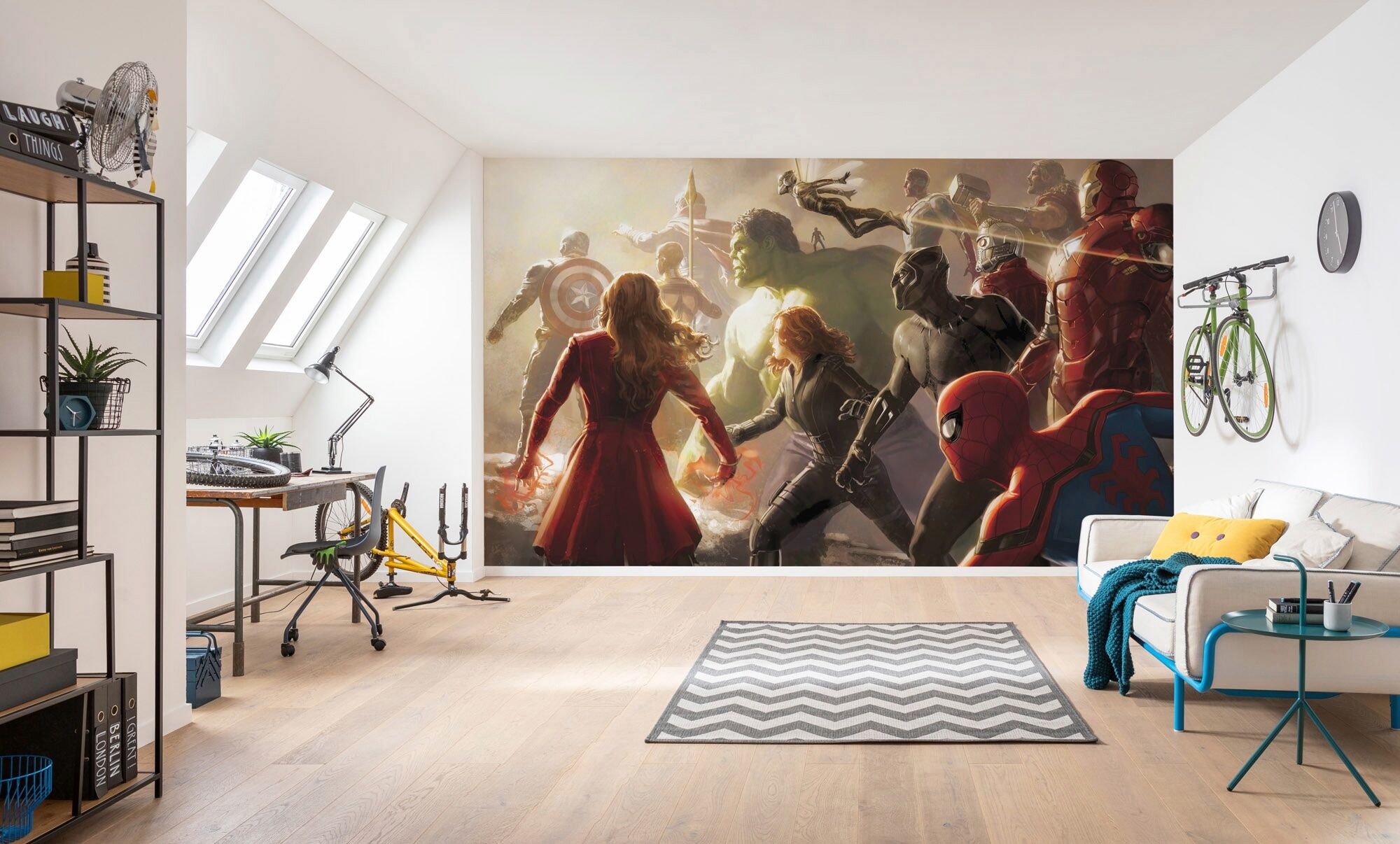 Vliestapete KOMAR "Digitaldruck Vlies - Avengers Final Battle - Grösse 500 x 280 cm", bunt, B:500m L:280m, Vlies, Tapeten, Vliestapete, Kinderzimmer bunt B/L: 500m x 280m, Rollen: 1