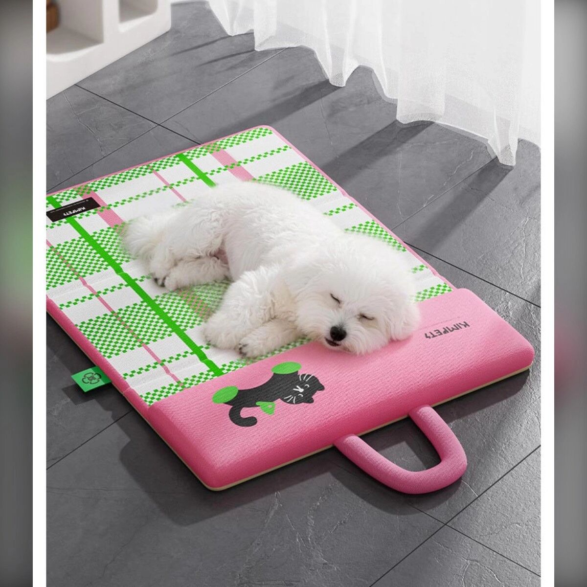 INF Tapis de couchage portable rafraîchissant pour animaux, double face oreiller – Imperméable, antidérapant, mousse PU haute XL