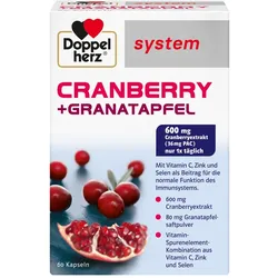Doppelherz system Cranberry + Granatapfel 60 St