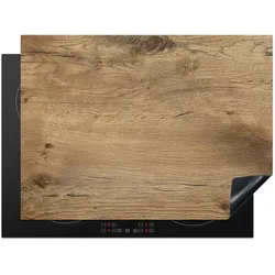 HERDABDECKPLATTE Holz - Braun - Holzoptik Herdabdeckung Induktionsfeld 70x52 cm