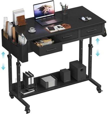 No Portable Rolling Computer Desk