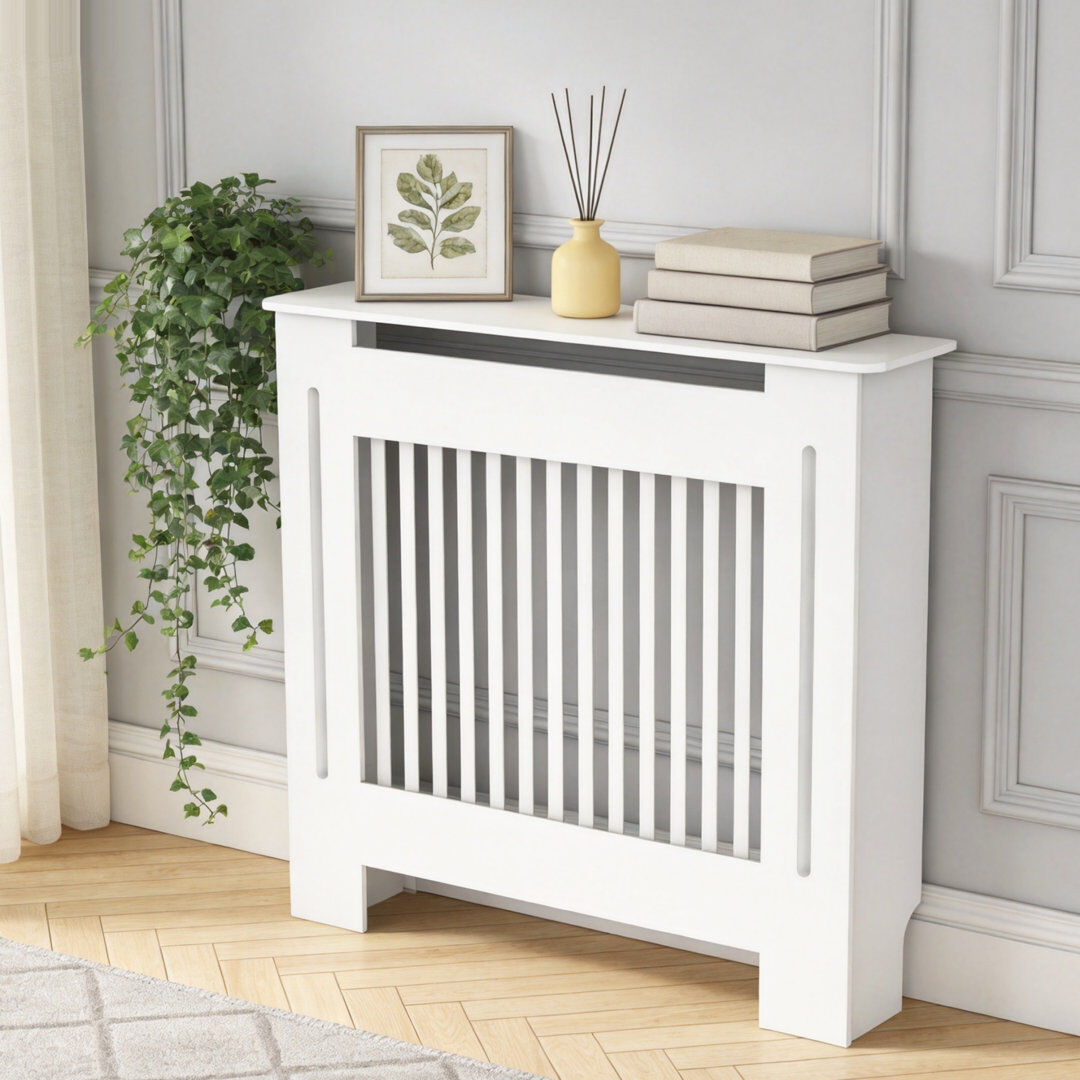 ClassicLiving Abels Radiator Cover White 101.5cm H x 78cm W x 19cm D