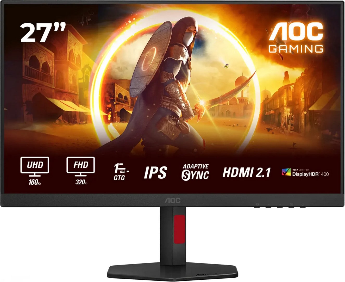 AOC U27G4R 27 Zoll 4K / Full HD (DualMode) IPS Gaming Monitor 16:9 DP/HDMI/USB 160Hz/320Hz