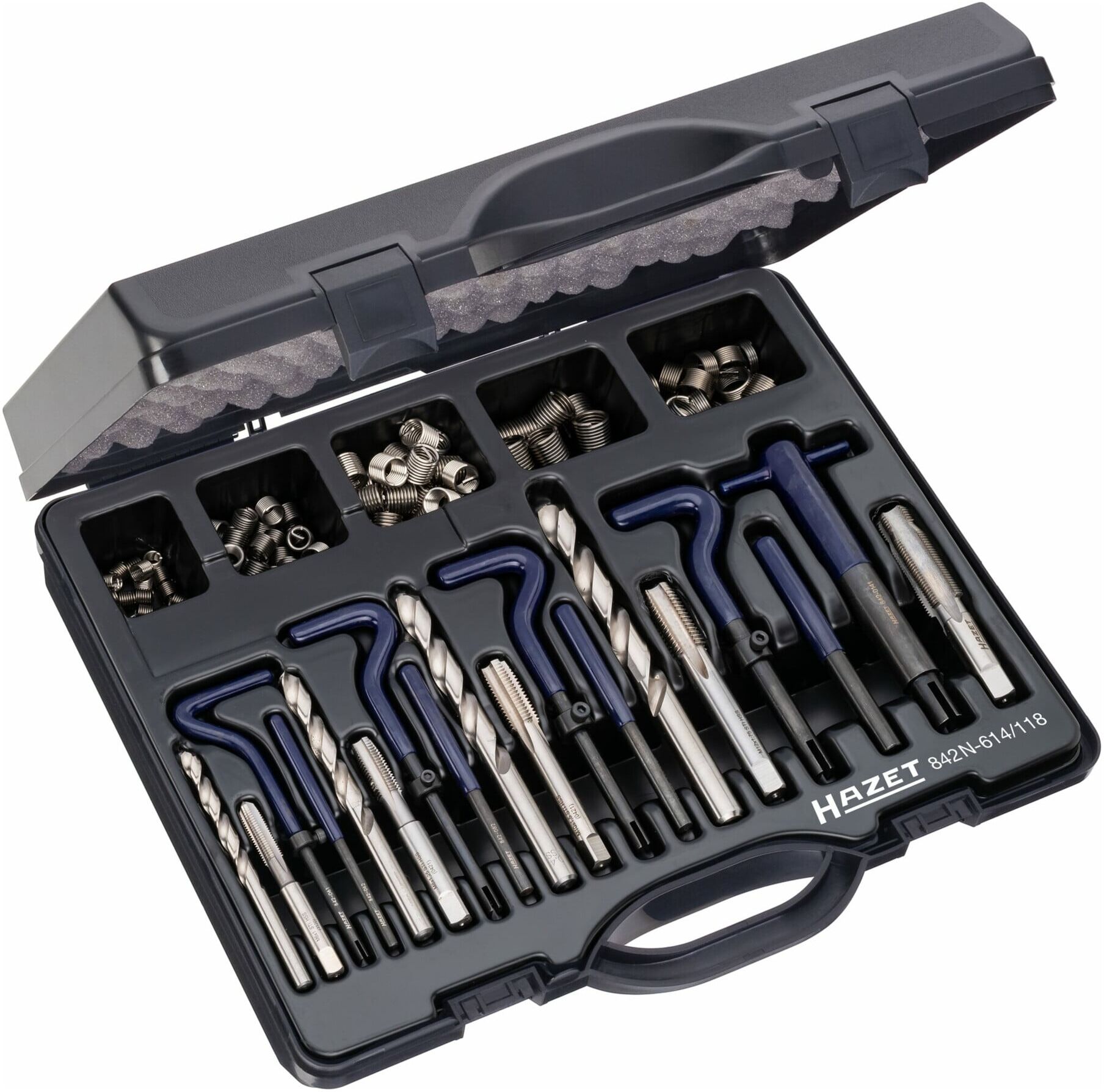 HAZET Gewinde-Reparatur-Sortiment 842N-614/118 Anzahl Werkzeuge: 118)