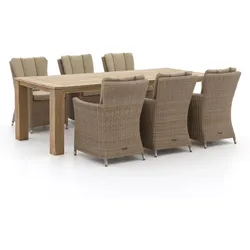 Intenso Adriano/ROUGH-X 240 cm Gartenmöbel-Set 7-teilig