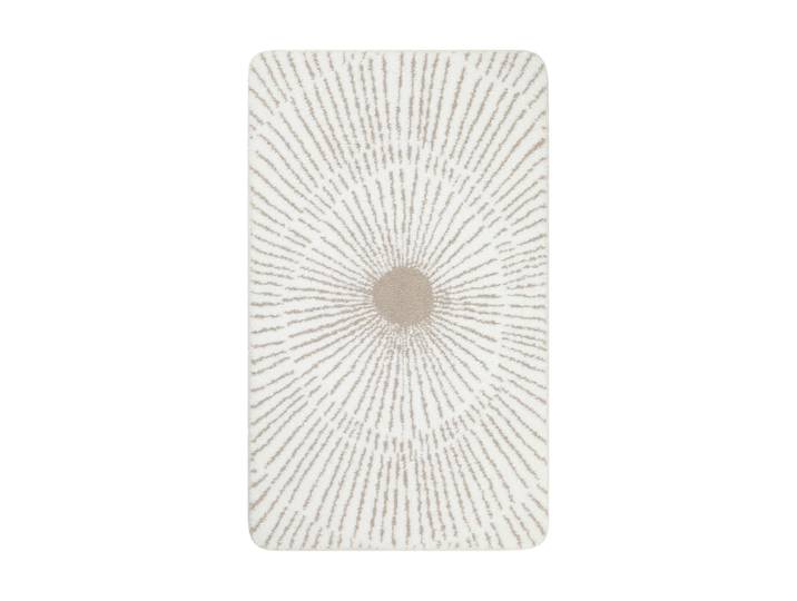 Tapis de bain blanc et beige 70x120