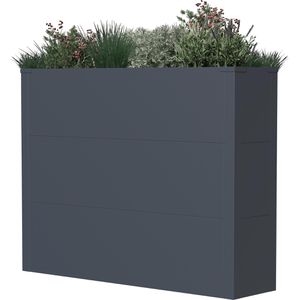 Westmann Pflanzkasten Talus XL anthrazit, 100 x 25 x 77 cm, Stahl