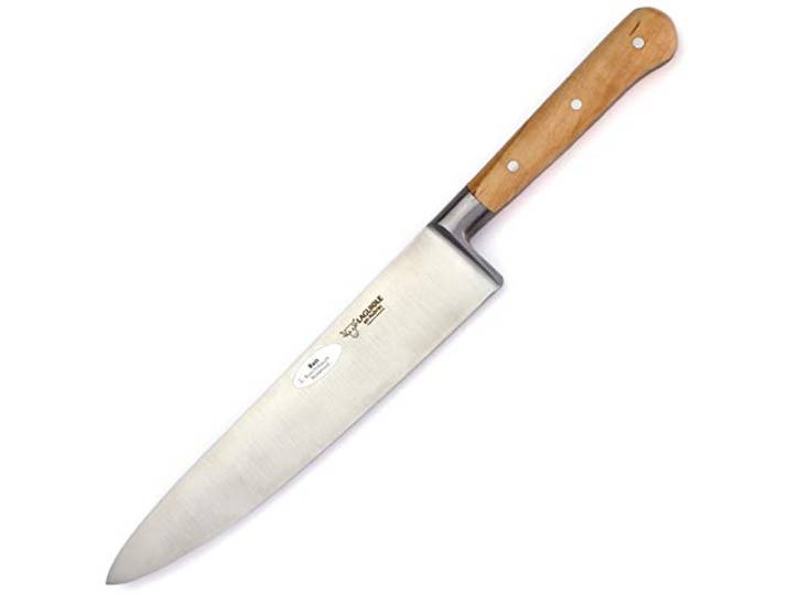 Laguiole en Aubrac Kochmesser Küchenmesser - Klinge 20 cm - Griff Buchsbaum - Geschmiedete Qualität