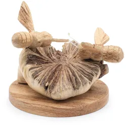 Handmade Parasite Wood Art Carving - Bees in The Works