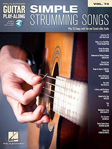 Hal Leonard Publishing Corporation - Guitar Play-Along Volume 74: Simple Strumming Songs (Book/Online Audio) - Preis vom 09.10.2026 07:28:09 h