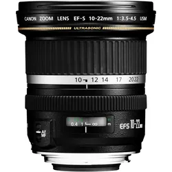 Canon EF-S 10-22mm f/3.5-4.5 USM - (EU) (Canon EF-S, APS-C / DX), Objektiv, Schwarz