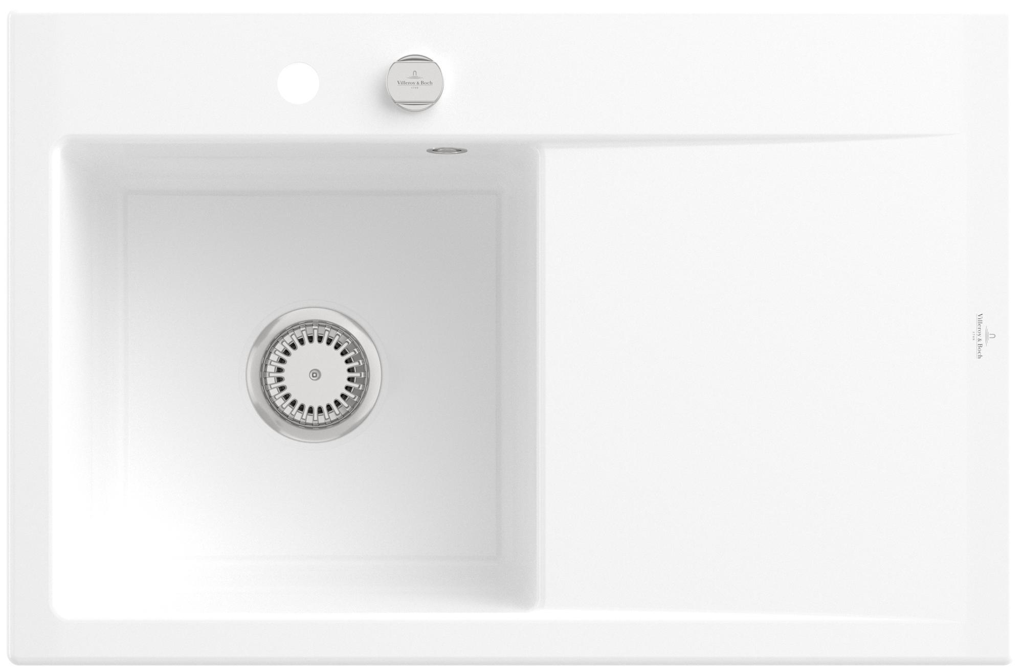 Villeroy & Boch Keramikspüle 334802KG, Subway Style 45 Einbauspüle - inkl.
