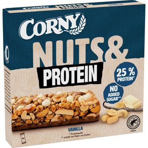 Corny Proteinriegel Nuts & Protein, 3 Riegel, Vanille, je 35g, pro Riegel 9,8g Protein