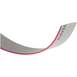 RS PRO Flachbandkabel AWG28 10-adrig, Elektronikkabel + Stecker, Grau