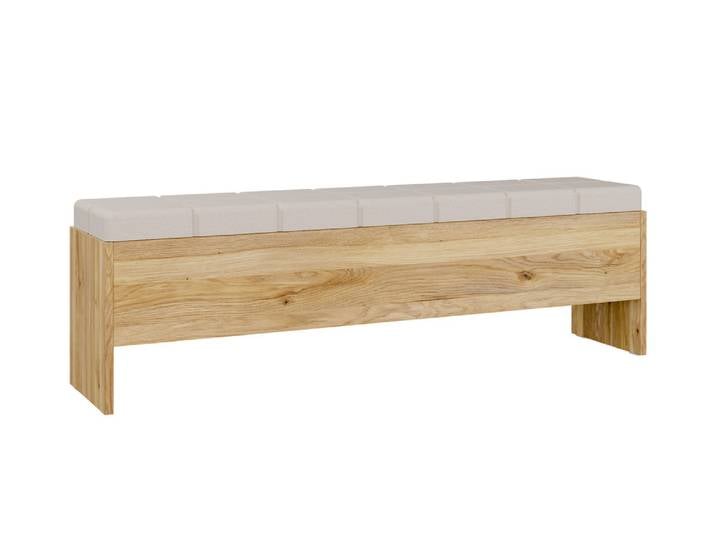 Banc coffre Bellevue chene/sable - Basika